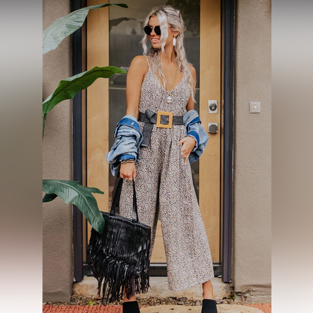 Impressions Leopard Jumpsuit